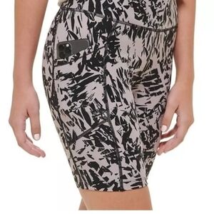 Calvin Klein high-rise bike shorts Palm Wrap Moonrock geometric Size Medium